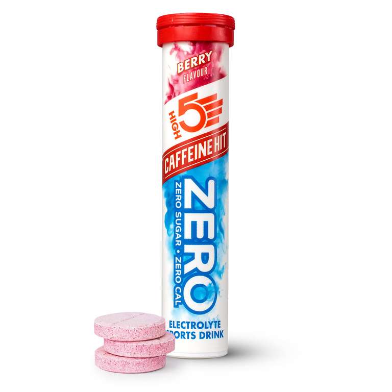 HIGH5 ZERO Caffeine, Electrolyte, Hydration Tablets, 0 Calories & Sugar Free, Berry, 20 Tablets
