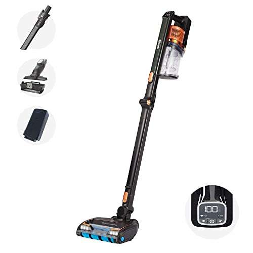 Shark Cordless Stick Vacuum Cleaner [IZ300UK] Anti Hair Wrap, PowerFins, Single Battery, Black & Copper £283.99 @ Amazon
