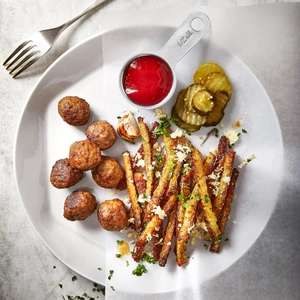 Meatball day 50% off - 12 for £2.75 / 8 for £2.25 / Kids £1.25 + 20% Off Frozen Meatballs in shop @ Ikea