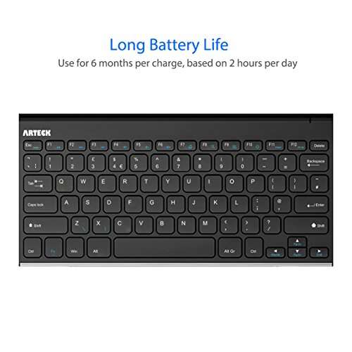 Arteck 2.4G Wireless Keyboard Stainless Steel Ultra Slim Full Size Keyboard inc 20% off voucher - Sold by ARTECK / FBA