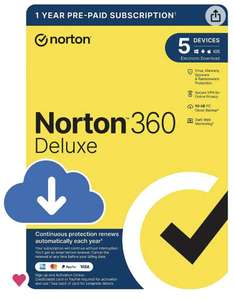 Norton 360 Deluxe 2023, Antivirus software for 5 Devices and 1-year subscription - Sold by aquareefer-uk