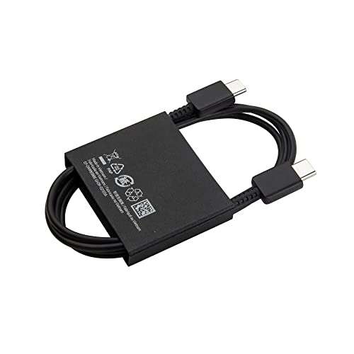 Genuine Samsung USB Cable Type C to C 5A Black EP-DN980BBE - £3.98 @ Amazon