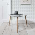 Malme Extra Large Side Table in Silk Grey and Natural Pine - w/Code