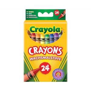 Crayola Wax Crayons 24pk £1 @ Asda