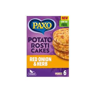 Paxo Potato Rosti Cakes Red Onion & Herb/Mixed Veg 120g (+£1 cashback via Shopmium app)