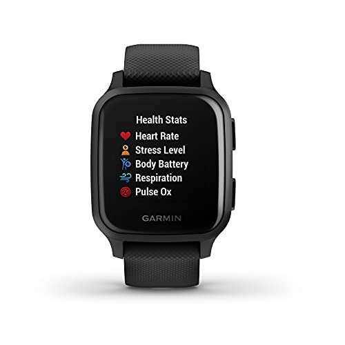 Garmin Venu Sq Music Edition, GPS Smartwatch Black with Slate Silicone Band (Renewed) - £99.99 @ Amazon