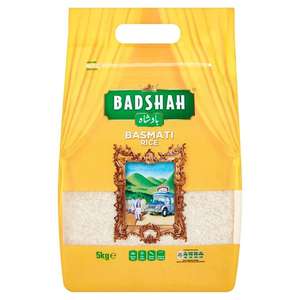 Badshah Superior Aged Basmati Rice 5kg £6 (Clubcard Price) @ Tesco