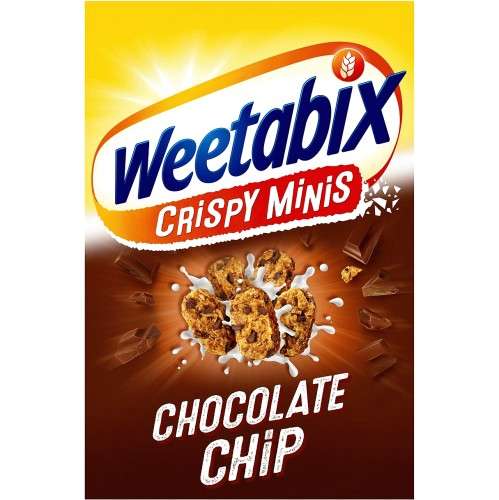 Weetabix crispy minis chocolate chip 600g Found for £1.45 at Co-op Mill Road (Cambridge)
