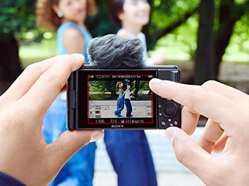 Sony Vlog camera ZV-1F | Digital Camera (Vari-angle Screen, 4K Video, slow motion, Vlog features) - Black £450 @ Amazon