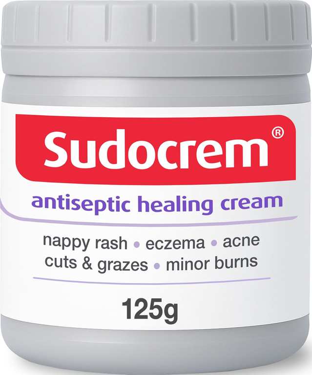 Sudocrem Antiseptic Healing Cream, Zinc Oxide Cream, 125g - S&S £3.56 / £3.18