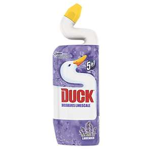 Duck Toilet Cleaner Liquid, Sanitiser & Descaler, 750 ml, Lavender, Pack of 1 £1 (£0.95/ £0.85 subscribe & save) @ Amazon