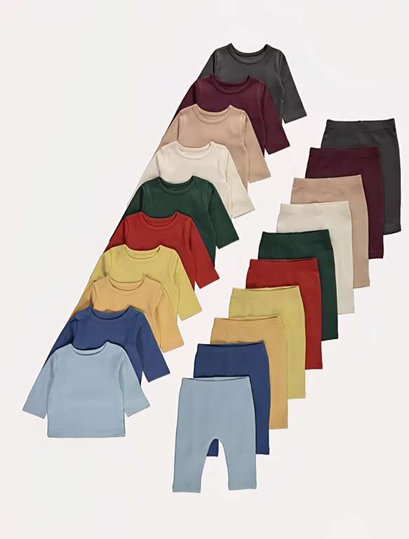 Lot De 3 T-shirts Manches Longues George Summer Pour Garçon 12-18 Mois