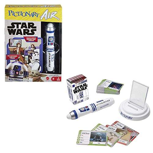 Pictionary Air Star Wars Family Drawing Game, Lightpen, 112 Double-Sided Clue Cards, Hands-Free Phone Stand £11.99 @ Amazon