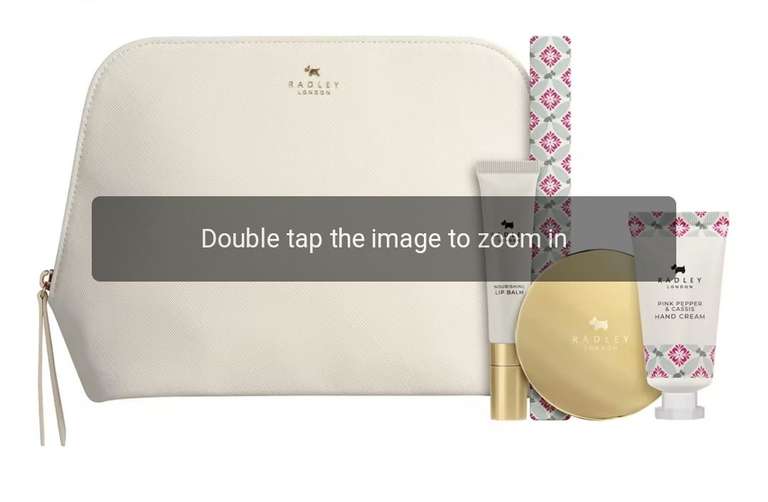 Radley cosmetic bag + toiletries (£20.25 with student discount) free C&C