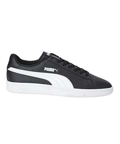 PUMA Unisex Adults' Smash V2 L Low-Top Sneakers, Black / White | hotukdeals