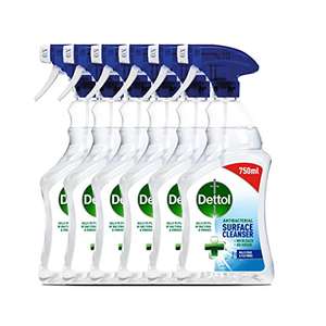 Dettol Antibacterial All Purpose Surface Disinfectant Cleanser, 750 ml 6pk £9 / £6.75 with voucher subscribe and save @ Amazon