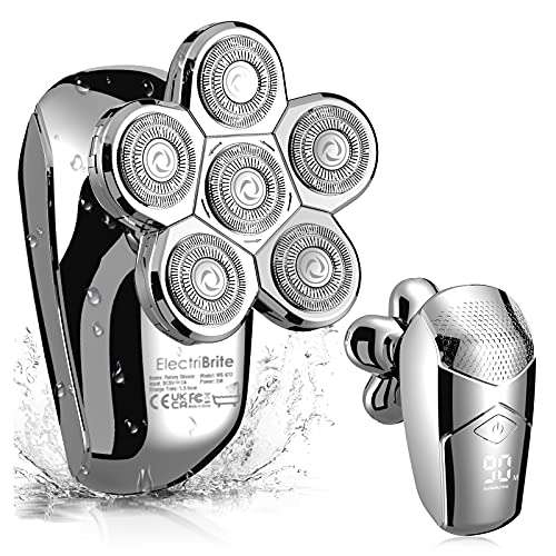 Head Shaver Men’s Electric Head and Face Shaver Waterproof Wet Dry LED Rotary Shaver £29.32 Sold by Navestar and Fulfilled by Amazon