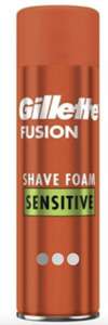Gillette Fusion Shave Foam with Almond Oil, For Sensitive Skin, 250ml - £1.99 (+£3.75 Delivery) @ Boots