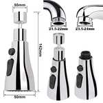 PHOGARY Kitchen Tap Spray Head G1/2 Water-Saving Sink Aerator for Kitchen with voucher Sold by Skowx