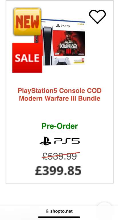 Sony PS5 Disc Version - Call Of Duty: Modern Warfare III Bundle Pre-Order BACK IN STOCK