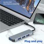 USB Hub 3.0, USB 4-Port Hub Adapter, Aluminum Shell | 2 for £4.96 Sold By Petrit Cesmakh / FBA