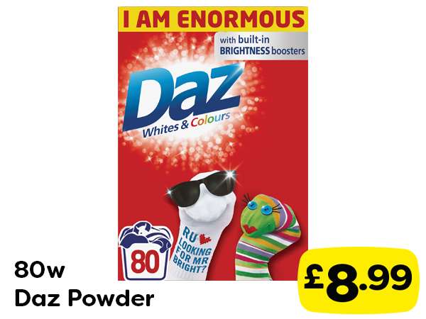 80 washes Daz Powder Farmfoods (National)