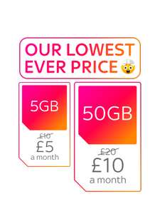SKY Mobile 5GB per month for 12 months Data Plan with £30 Quidco Bonus after opt-in