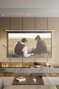 84"Electric Motorized Projector Screen with Remote - Sold & Delivered By Living & Home