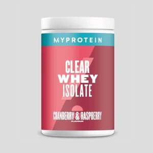 MyProtein Clear Whey Isolate - £9.93 with code - free delivery over £10 on APP (+£3.99 Delivery) @ MyProtein