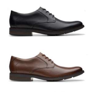 Mens Clarks Becken Leather Shoes (2 Colours / Sizes 7-11) - £28 With Code + Free Delivery & Returns @ Clark’s Outlet