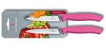 Victorinox 67796L5B Paring Knife, Pointed Tip, Serrated, Pink