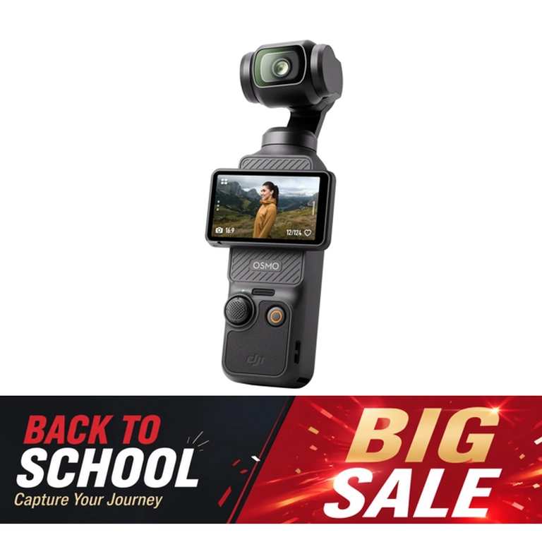 DJI Osmo Pocket 3, V logging Camera with 1-Inch CMOS & 4K/12 & Insta360 X5 Lens Cap - w/Code