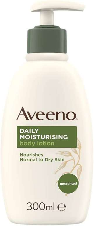 Aveeno Daily Moisturising Lotion (300ml) - £4 / £3.60 Subscribe & Save @ Amazon