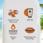 Malibu Sun SPF 30 Lip Balm Sunscreen, Watermelon, Mint and Vanilla, 3 x 5g