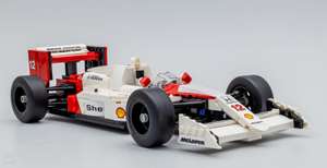 LEGO Icons McLaren car MP4/4 & Ayrton Senna Set for Adults, with working steering 18+ 10330