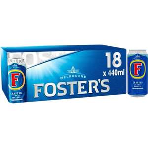 Foster's Lager Beer Cans 18 x 440ml + £5 Back in Rewards