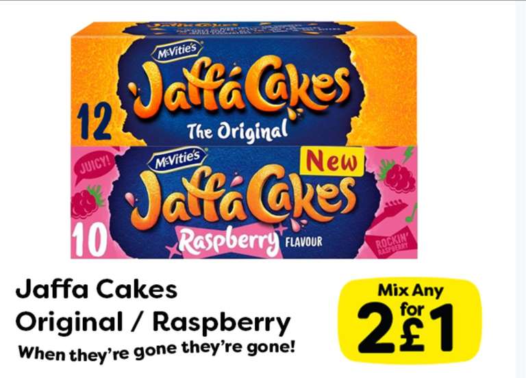 Any 2 From Jaffa Cakes Original 12pk/Raspberry 10pk
