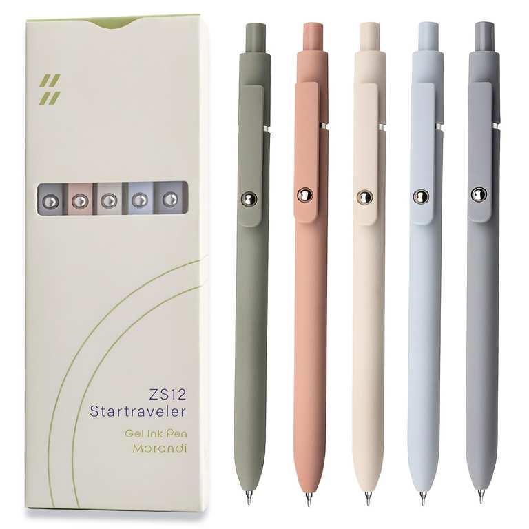 Gel Pens, 0.5mm Japanese Black Ink Fine Point Smooth Writing Pens, High-End Series Retractable Pens - Sold by XMYDB / FBA