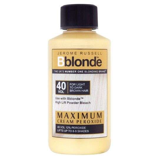 Jerome Russell B Blonde Max Cream Peroxide 40 Volume Hair Colour 75ml with clubcard