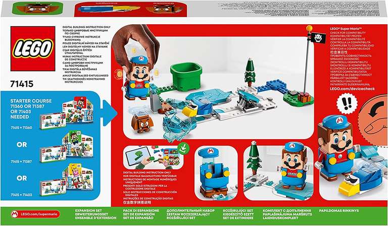 LEGO Super Mario Ice Suit & Frozen World Expansion Set 71415 £15 + Free Click & Collect @ Argos