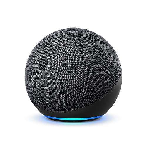 Echo (4th generation) | Premium sound Wi-Fi and Bluetooth smart speaker with Dolby, smart home hub and Alexa | Charcoal