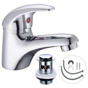 Cloakroom Mono Basin Mixer Tap, Chrome, 10 Yr Wrnty + Fixings + Waste - £13.28 with code (UK Mainland) @ buyaparcel / ebay