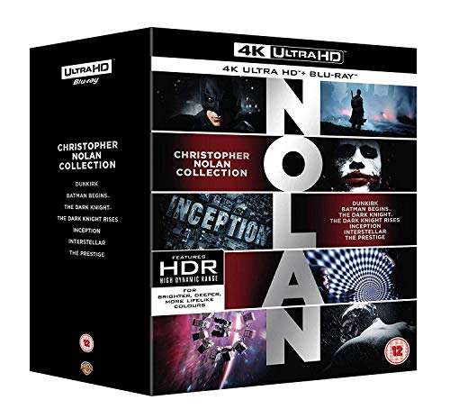 Christopher Nolan Collection [4K Ultra-HD + Blu-Ray] - £18.75 @ Amazon