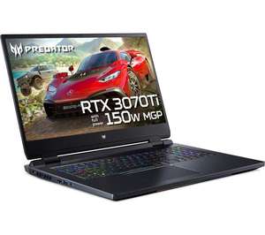 Acer Predator Helios 300 17.3 Gaming Laptop (2022) 17.3" QHD 165Hz i7-12700H RTX 3070TI 16GB RAM 1TB SSD - £1,499 @ Currys