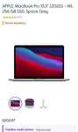 APPLE MacBook Pro 13.3" (2020) - M1, 256 GB SSD, Space Grey