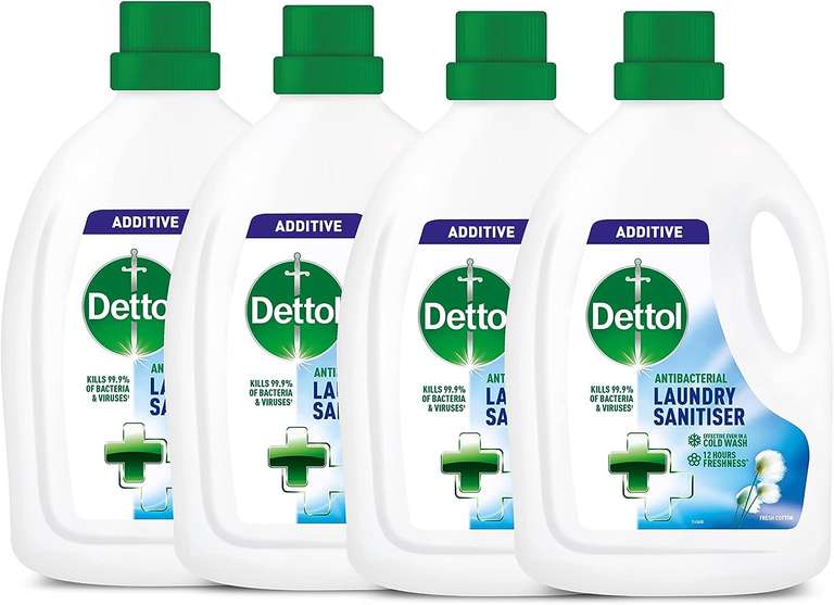 4 x Dettol Antibacterial Laundry Cleanser 1.5lL for £12.60 to £13.50 (£3.37 each) via sub and save
