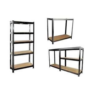 Neo 5-Tier Garage or Shed Shelving Unit (150 x 70 x 30 cm) steel and MDF in three colours for £24.64 delivered using code @ eBay / Neodirect