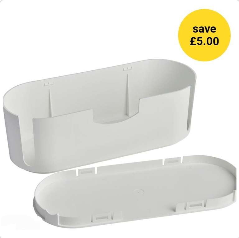 Wilko White/ Black Small Home Cable Tidy Unit now £4.50 + Free Collection @ Wilko