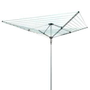 4 Arm 50 Metre Rotary Airer Clothes Dryer