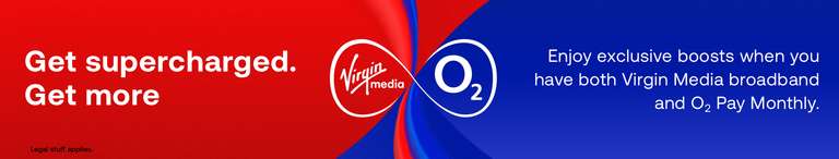 Virgin Media - M350 (362mb) Fibre Broadband + Phone + O2 10GB Sim + £75 cashback + O2 Priority = £35.99pm / 18m (£31.82pm after CB)